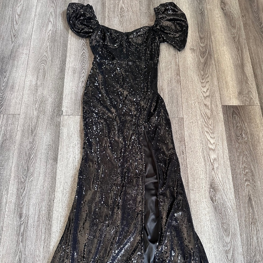 Black evening gown